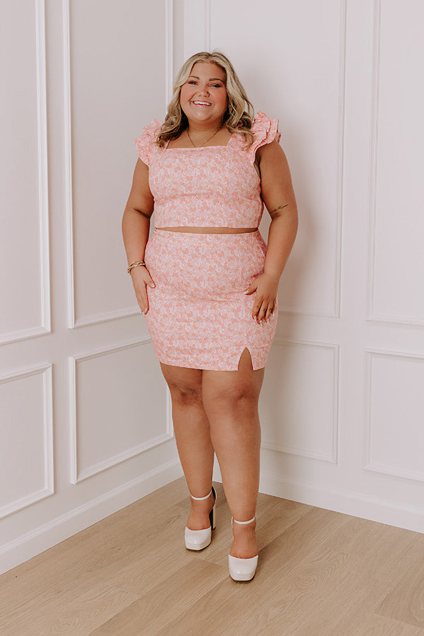 Bora Bora Trip Floral Mini Skirt Curves Image - 1