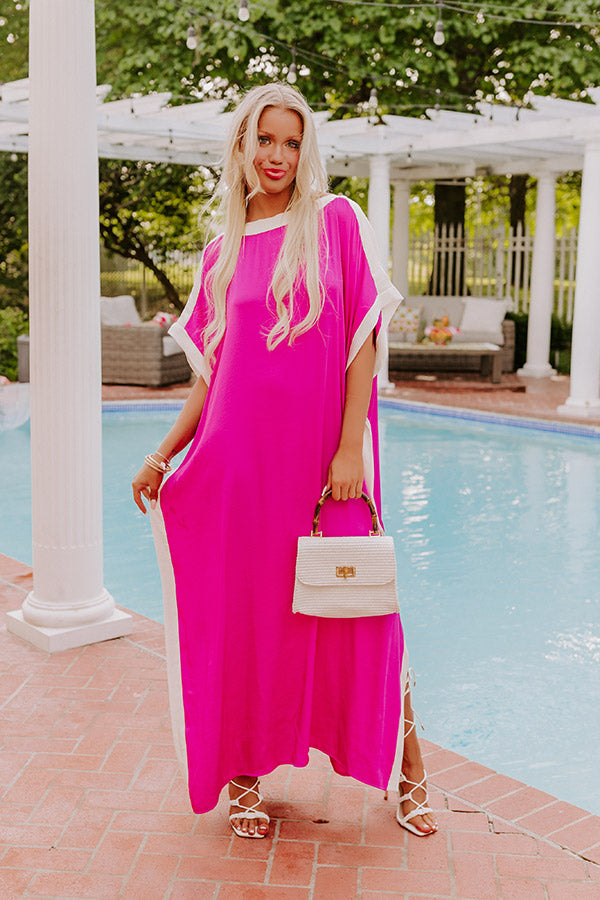 Uptown Happy Hour Caftan Maxi Dress in Orchid Image - 1