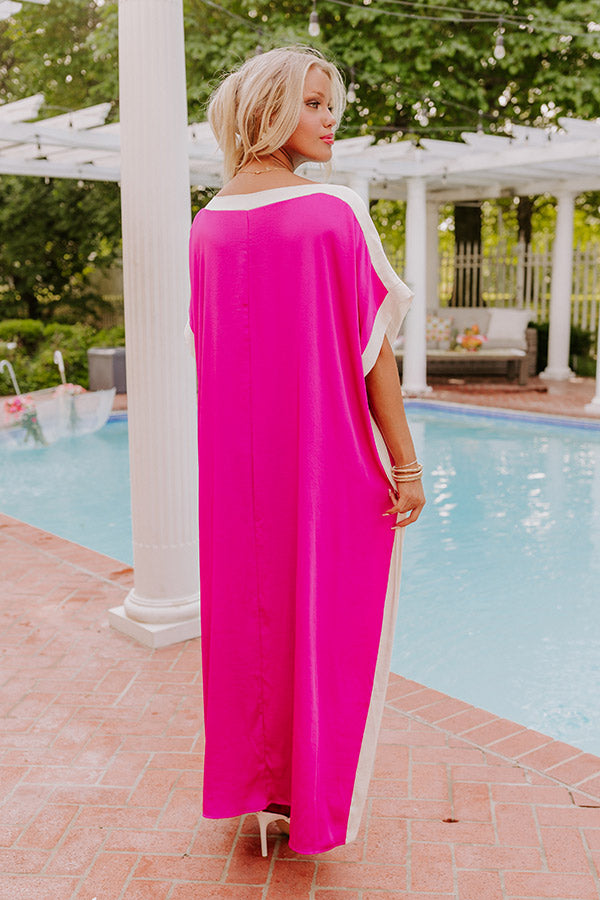 Uptown Happy Hour Caftan Maxi Dress in Orchid Image - 3