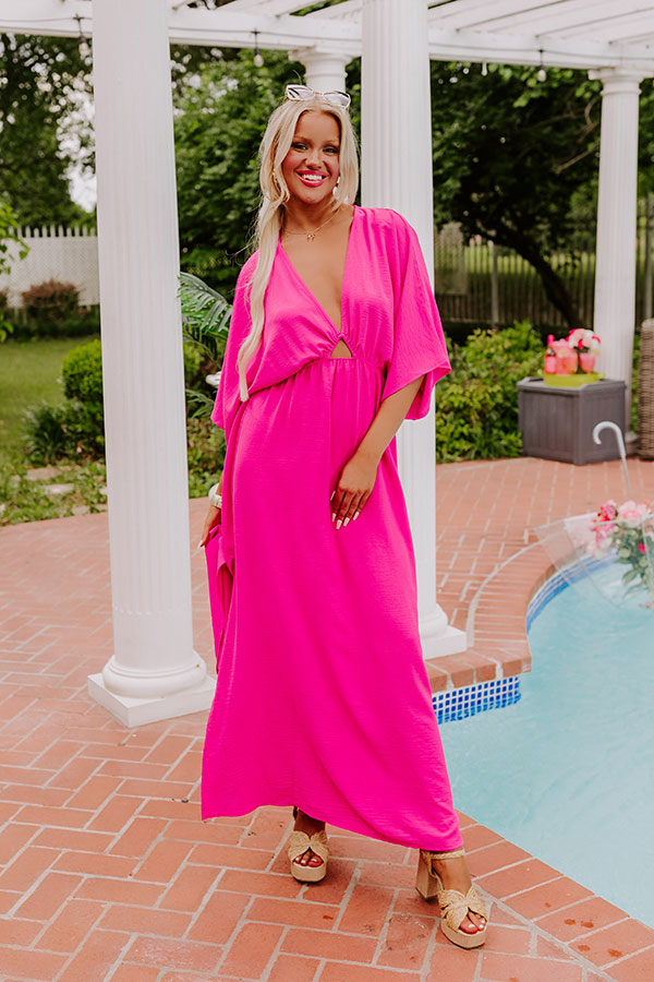 Tulum Vacay Maxi Dress in Fuchsia Image - 1