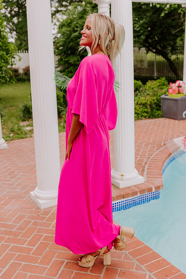 Tulum Vacay Maxi Dress in Fuchsia Image - 4