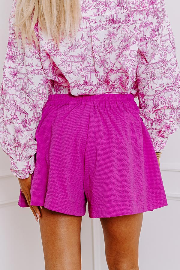 Prep In Your Step High Waist Shorts in Violet Image - 4