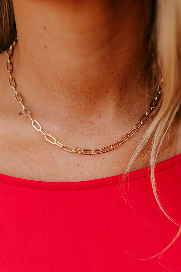 NYC Ready Link Necklace in Gold Image - 1