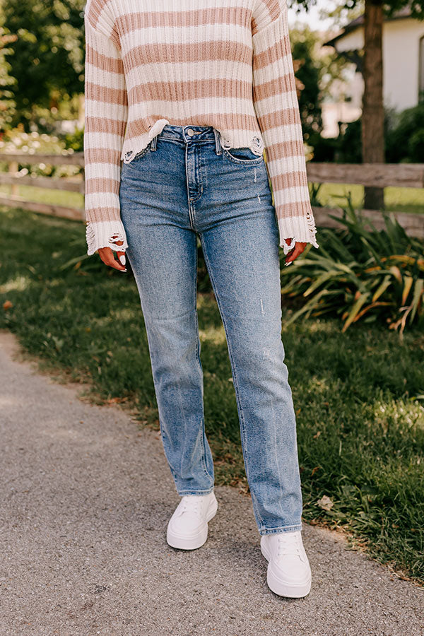 JUST USA Lillian High Waist Straight Leg Jean Image - 1