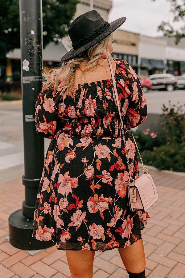 Pretty Petals Smocked Mini Dress Curves Image - 4