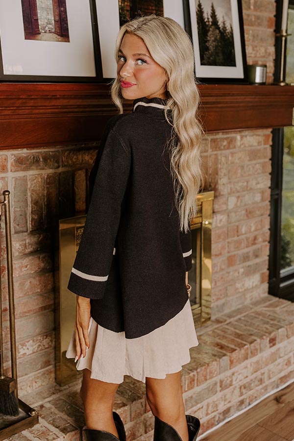 Class Act Sweater Top in Black Image - 3