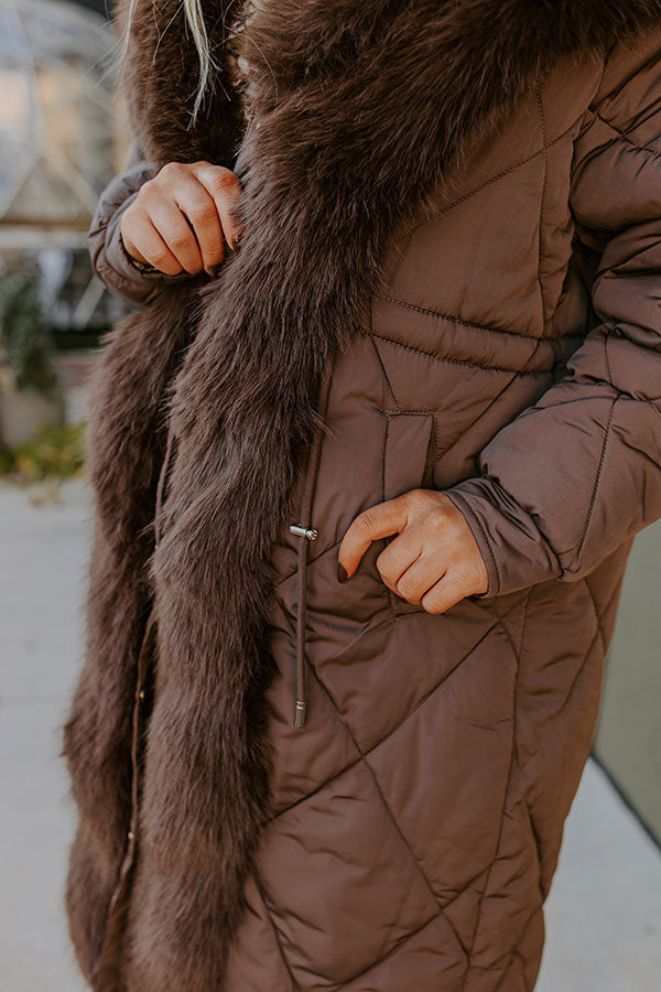 Aspen Mornings Puffer Coat in Chestnut Image - 4
