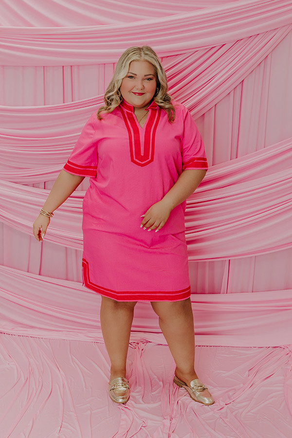 Sweet Attention Linen Mini Dress Curves Image - 1