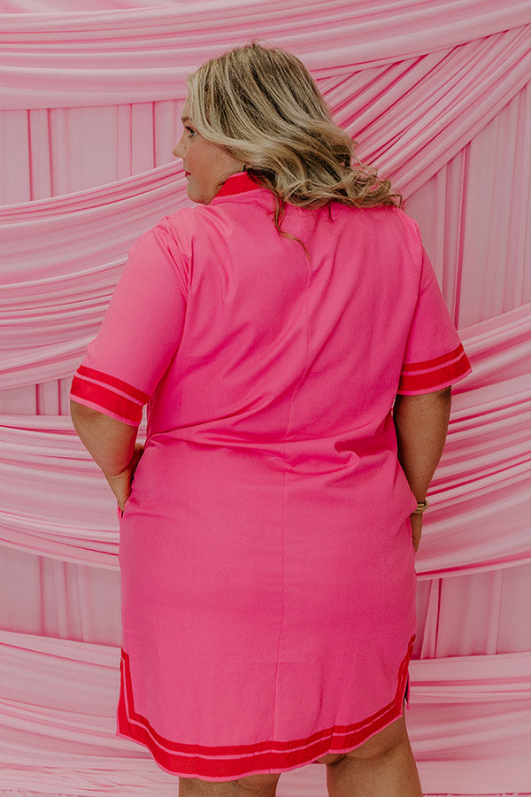 Sweet Attention Linen Mini Dress Curves Image - 3