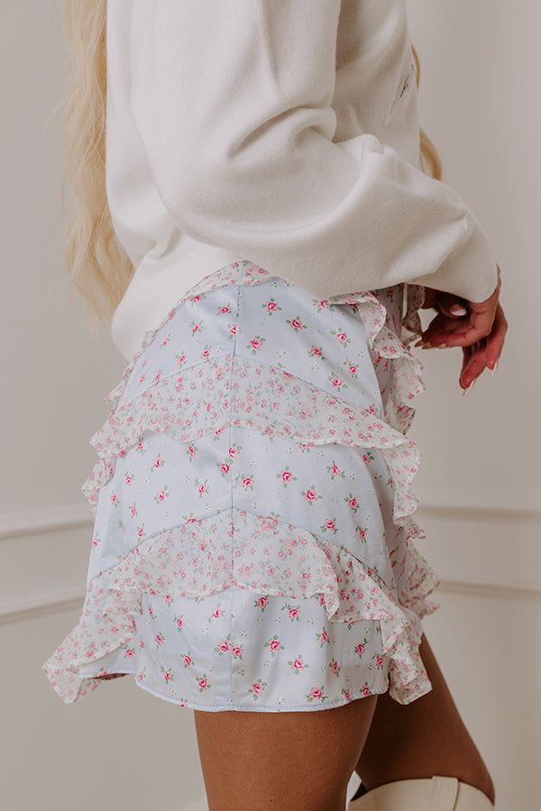 The Willa High Waist Satin Mini Skirt Image - 4