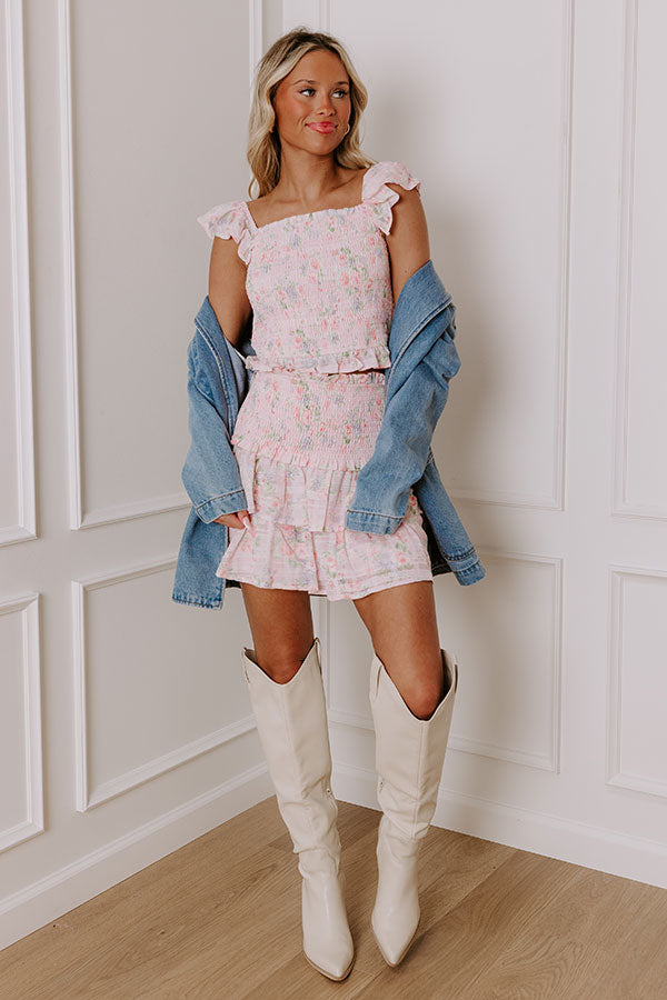 Sweet Pea Smocked Floral Top Image - 2