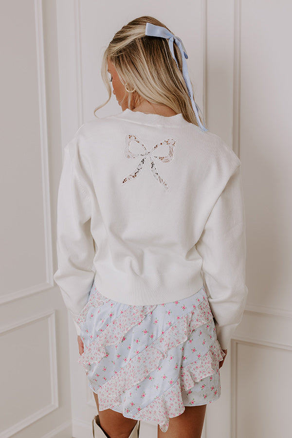 Cue The Charm Knit Sweater Top Image - 4