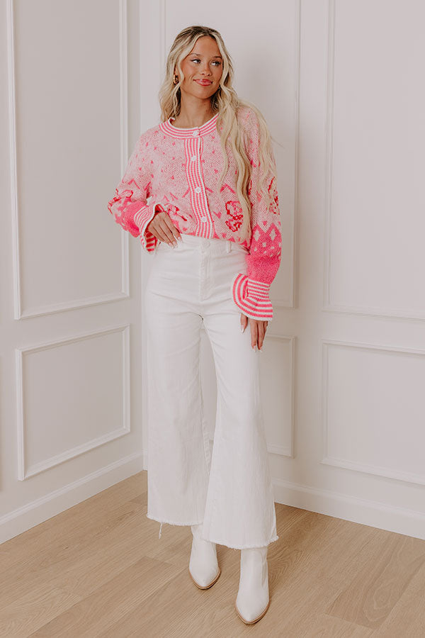 The Chloe Midrise Wide Leg Jean in White Image - 4