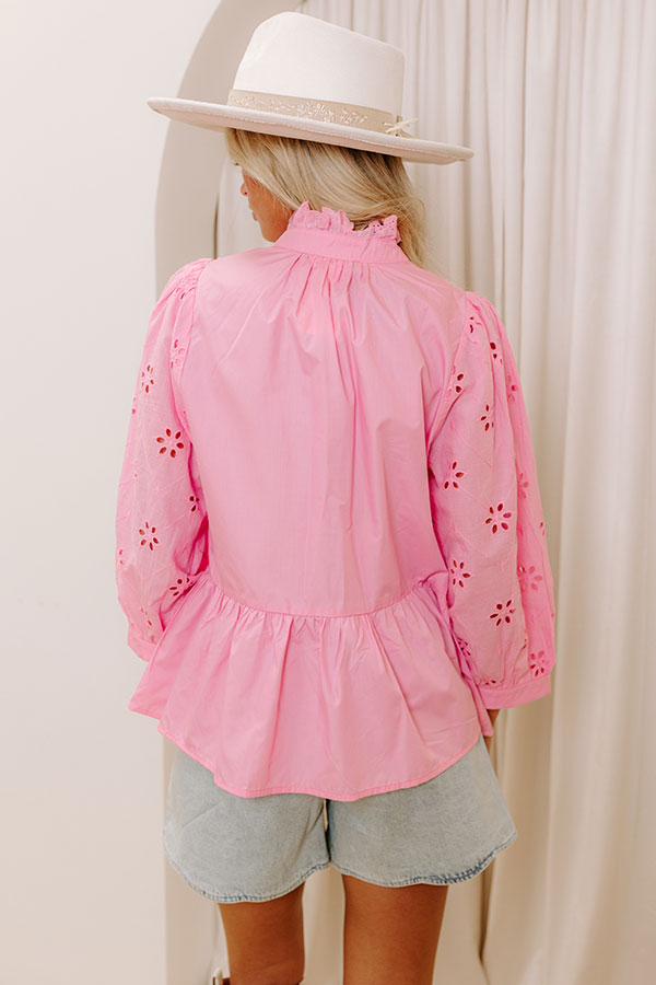 Brunch Plans Eyelet Top Image - 4