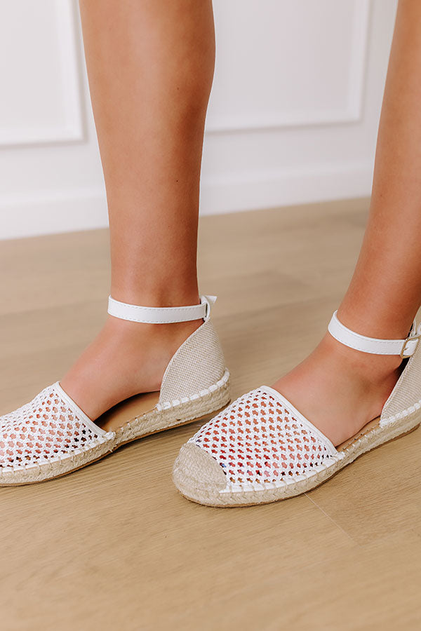 The Adalynn Woven Espadrille Flat Image - 2