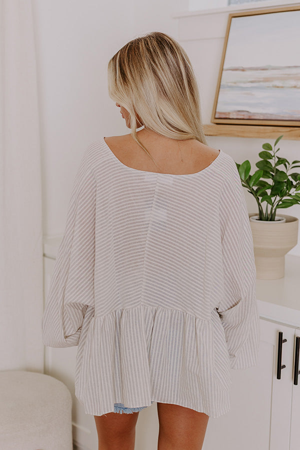 Playful Pursuits Stripe Babydoll Top Image - 5