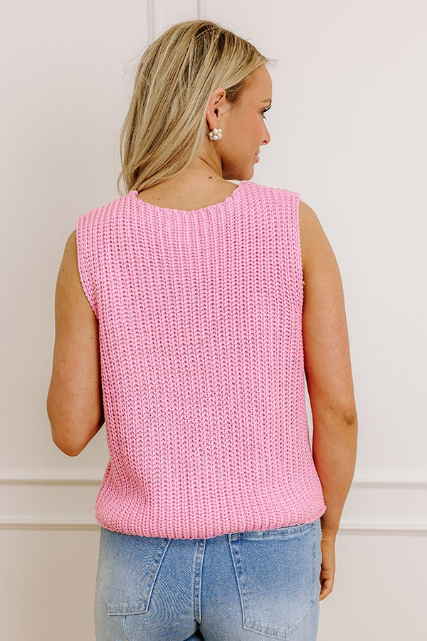 Charmed Feeling Knit Vest Top Image - 5