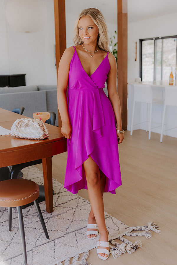 Cocktails First Midi Dress in Orchid Image - 2