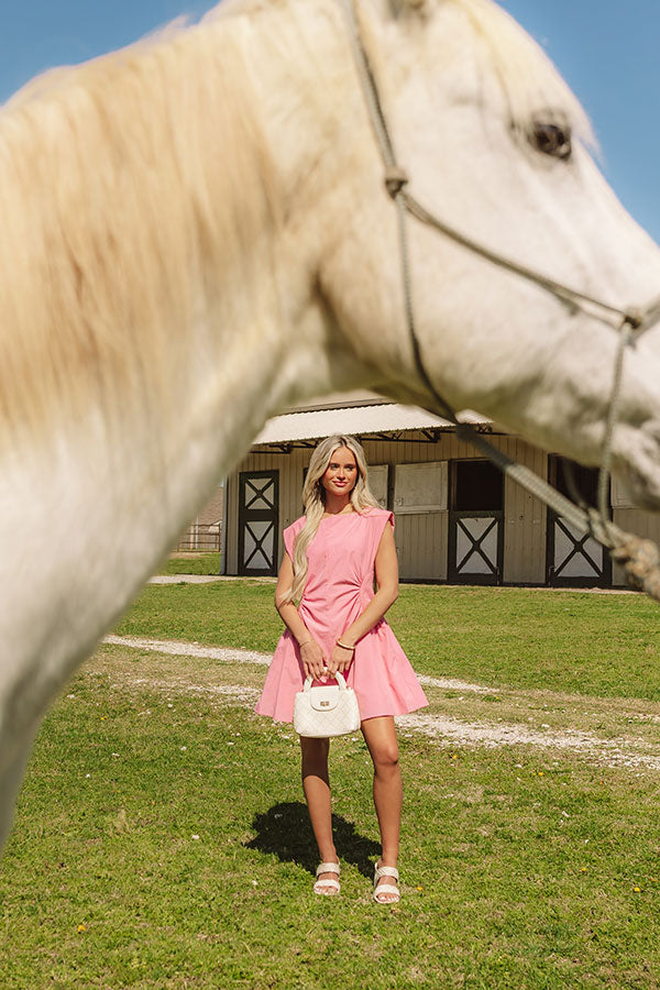 Cheers To Happiness Mini Dress in Pink Image - 4
