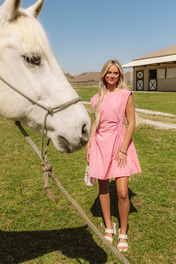Cheers To Happiness Mini Dress in Pink Image - 5