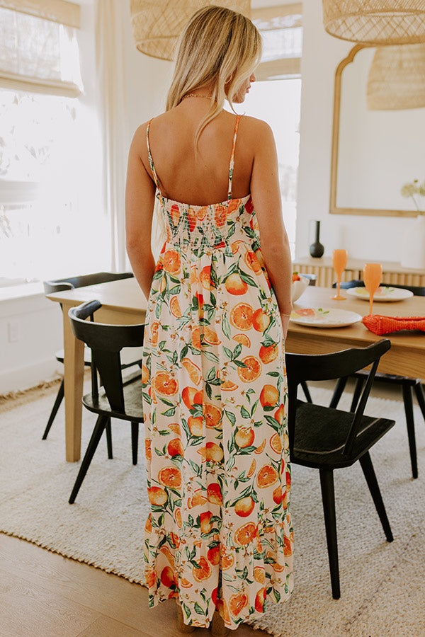 On Holiday Maxi Dress in Orange Image 5