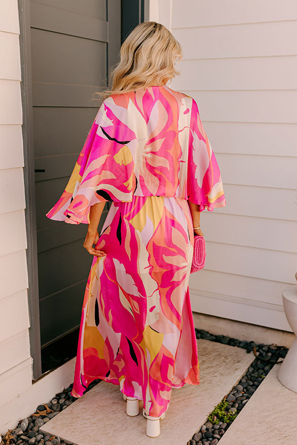 Vacay Moment Maxi Dress in Pink Image 5