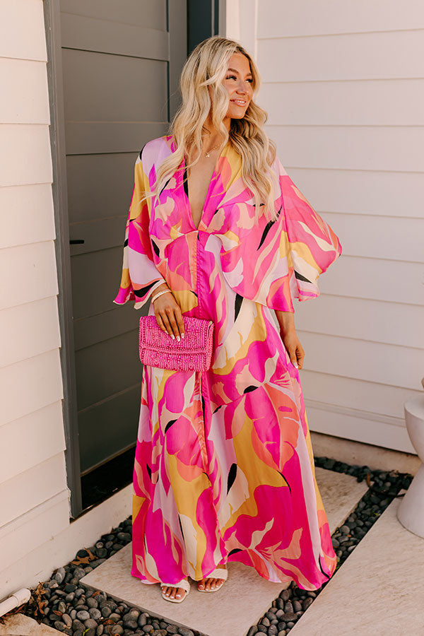 Vacay Moment Maxi Dress in Pink Image 1