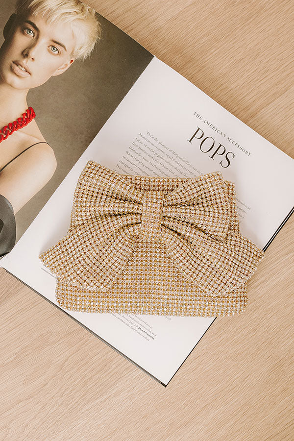 Ritzy Bliss Rhinestone Embellished Clutch Image 1