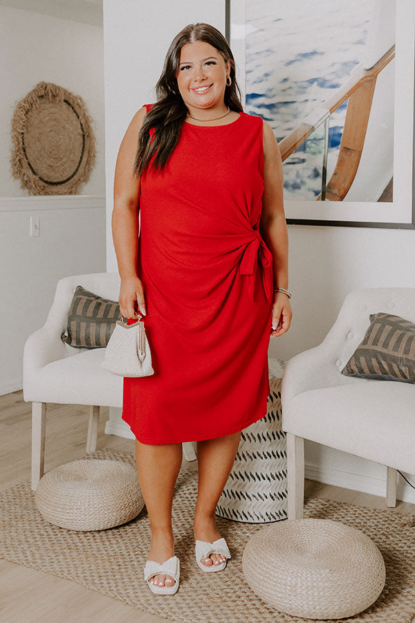 Block Party Chic Front Tie Mini Dress Curves Image 1