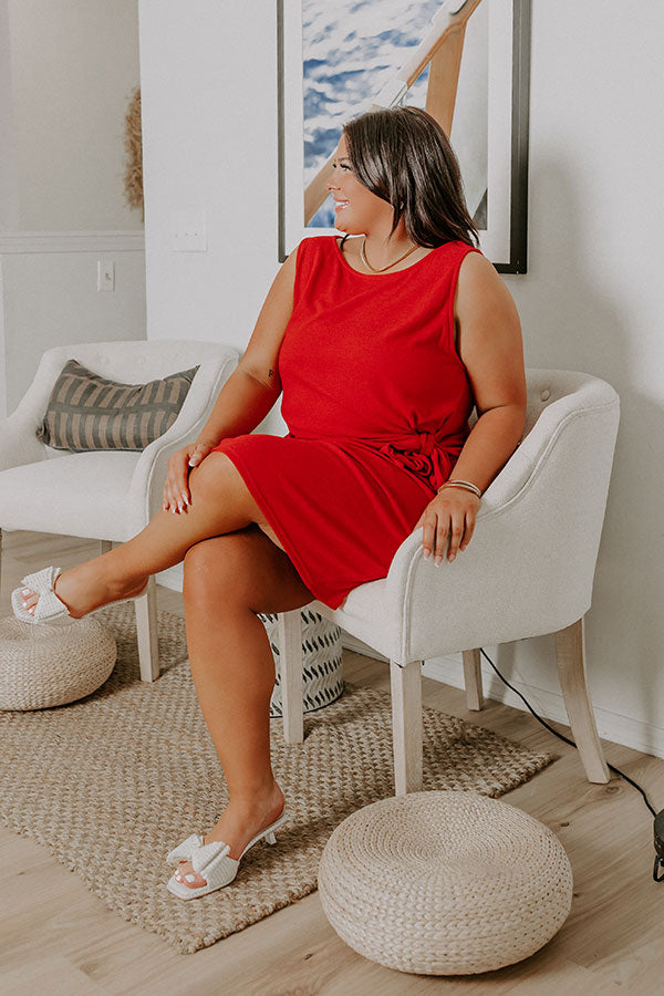 Block Party Chic Front Tie Mini Dress Curves Image 5