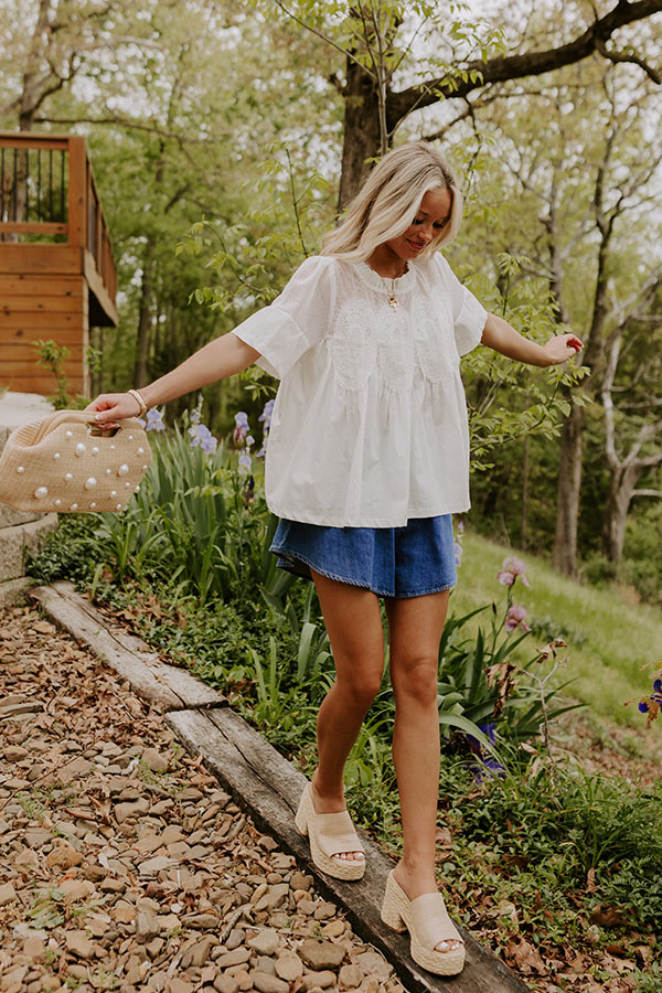 Charmed Life Knit Mesh Top Image 3