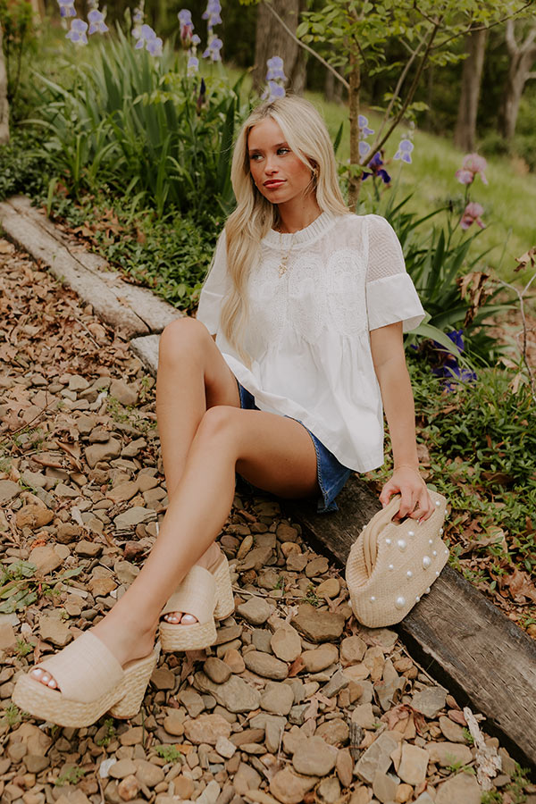 Charmed Life Knit Mesh Top Image 1