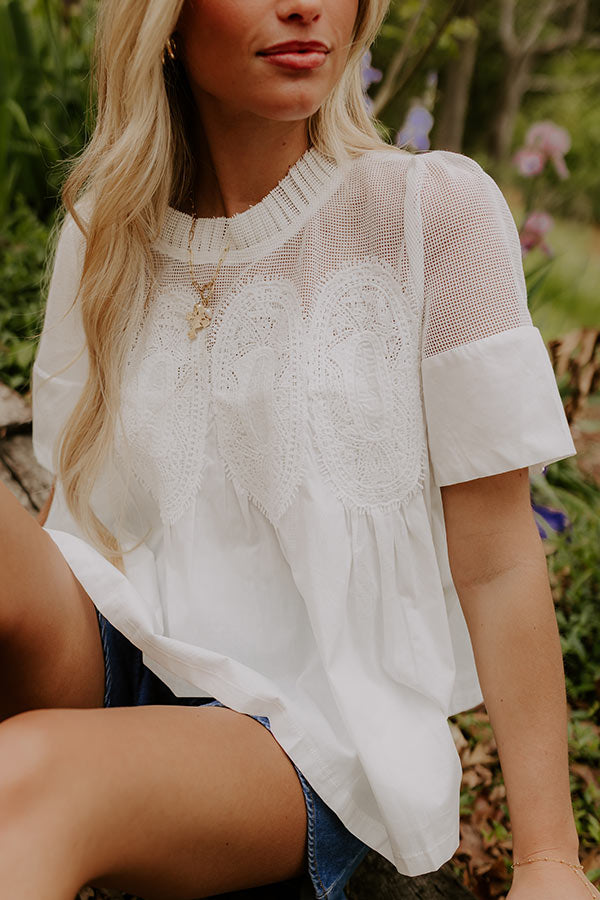 Charmed Life Knit Mesh Top Image 2