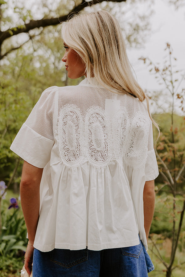 Charmed Life Knit Mesh Top Image 4