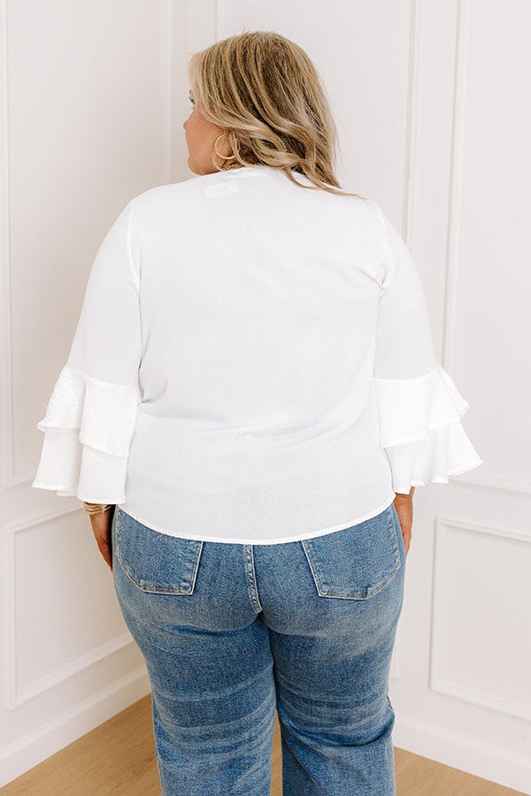 Mojitos On The Patio Shift Top in White Curves Image 4