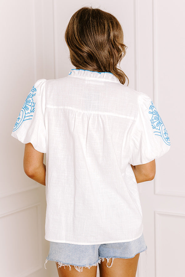 Myrtle Beach Brunch Embroidered Top Image 5
