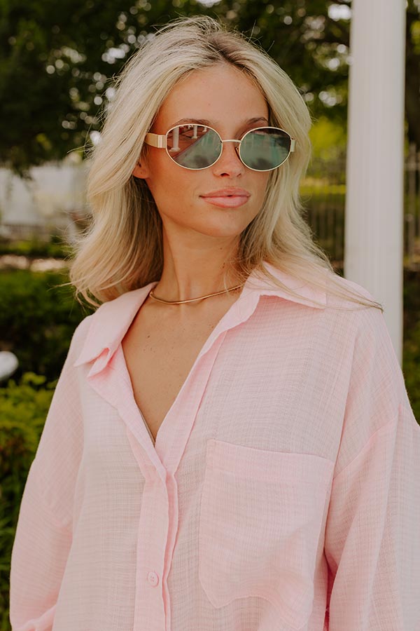 City Views Sunnies in Gold with Brown Lens Image 1