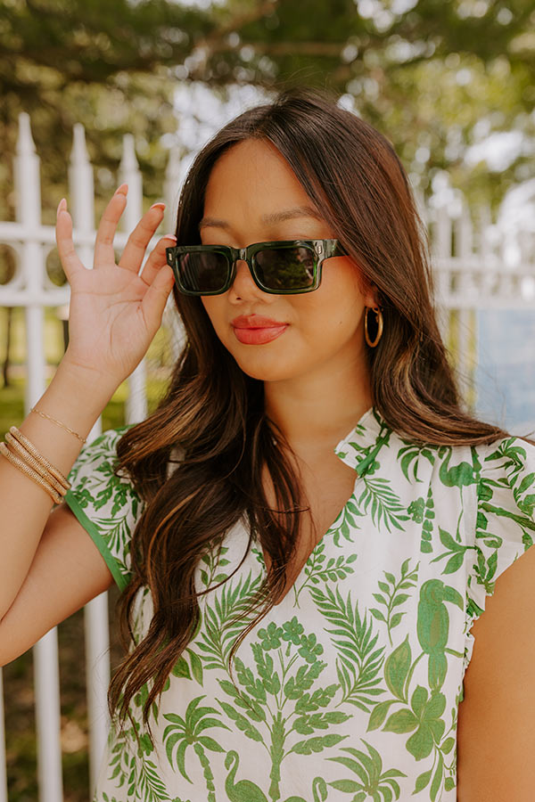 Chic Views Sunnies in Green Image 1