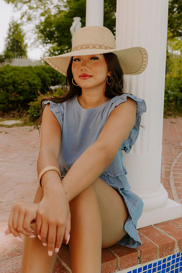 Sunny Views Raffia Woven Hat in Ivory Image 1