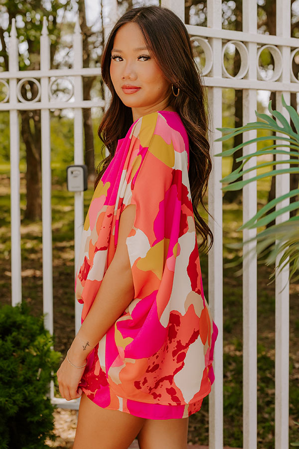 On Vacay Time Caftan Top Image 2