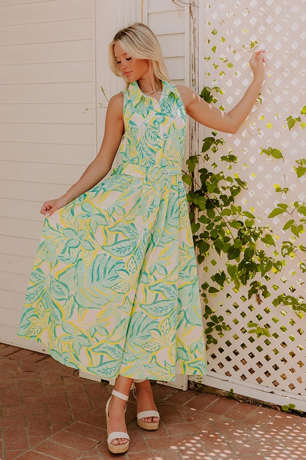 Tropical Tango Down Midi Dress Image 1