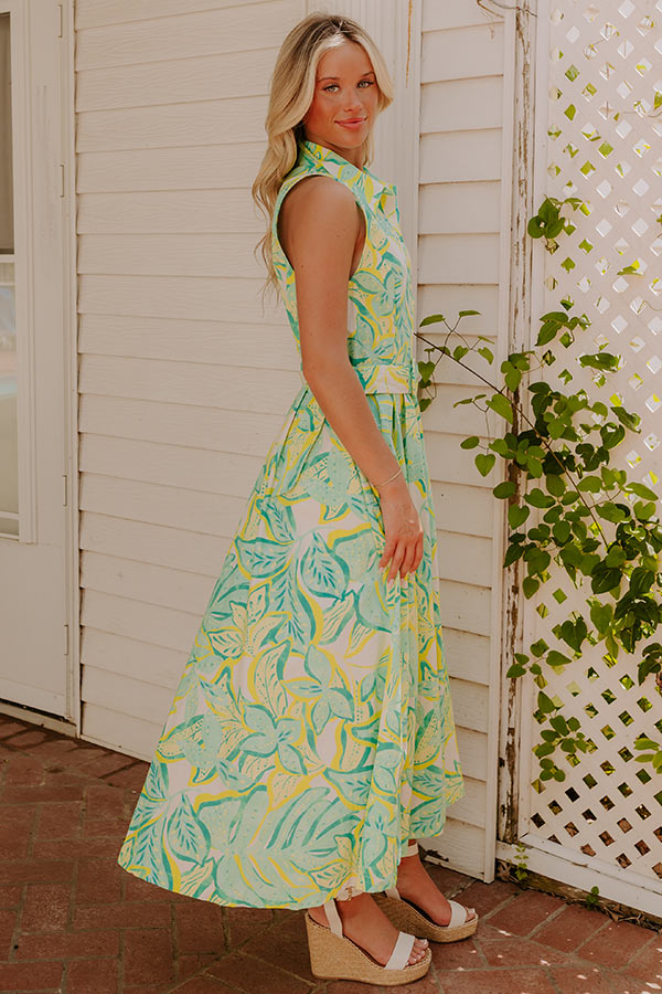 Tropical Tango Down Midi Dress Image 4