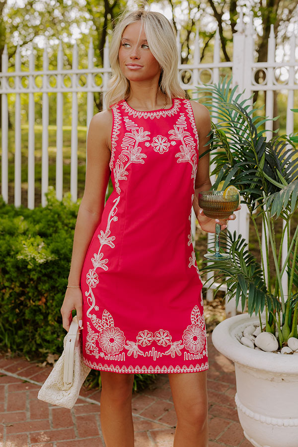 Puerto Vallarta Embroidered Mini Dress Image 1