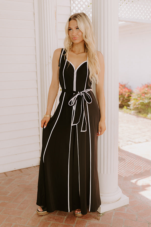 Belle of the Parade Wide Leg Jumpsuit in Black Image 1