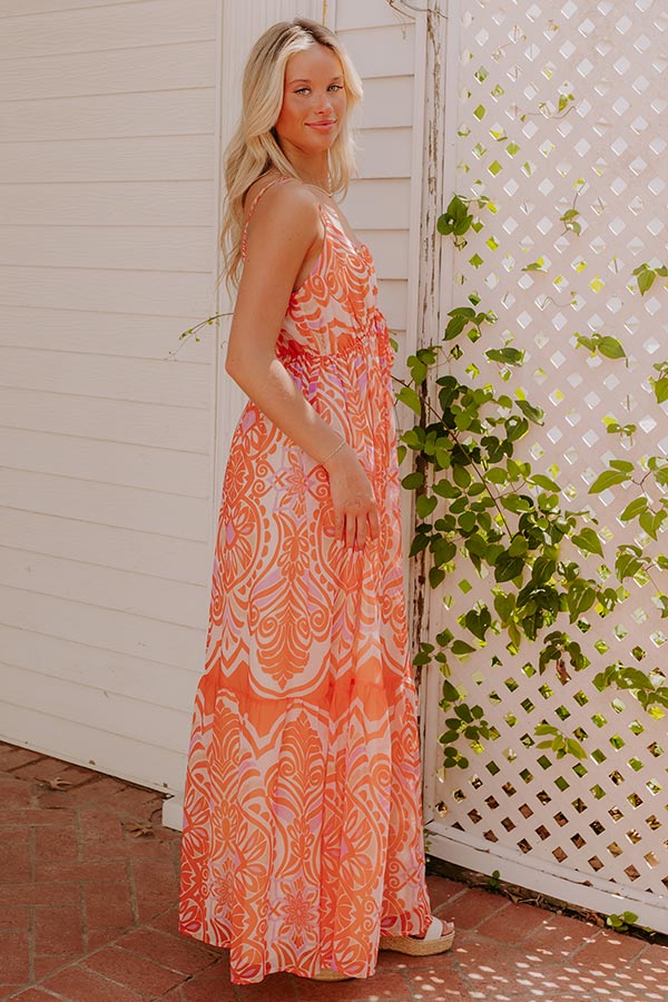 Island Petals Chiffon Maxi Dress Image 4