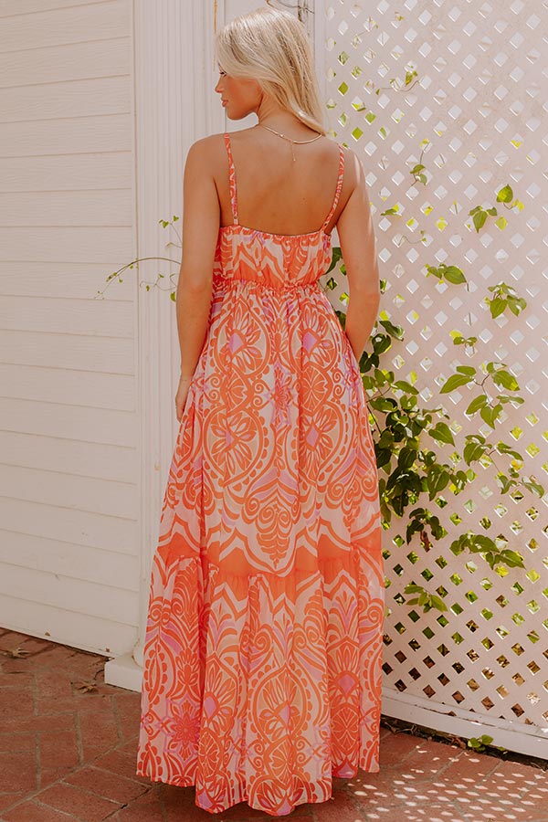 Island Petals Chiffon Maxi Dress Image 5