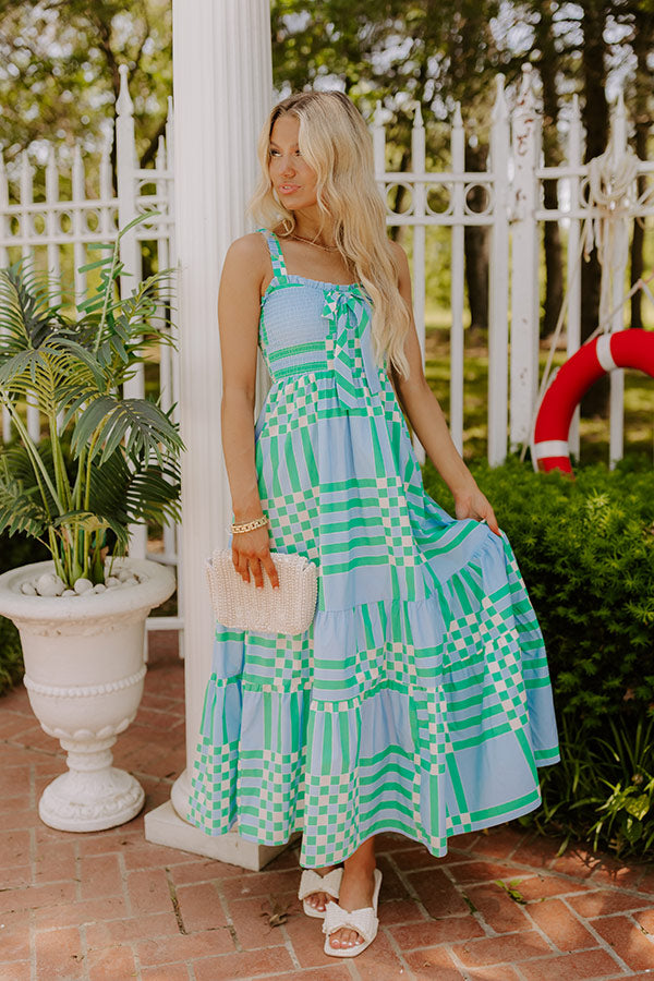 Picnic Chic Smocked Midi Dress Image 1