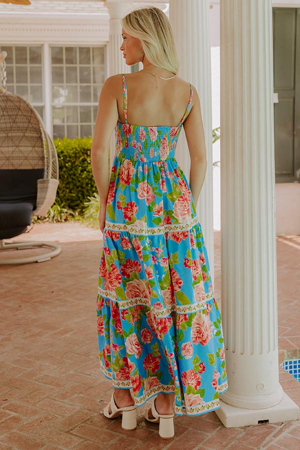 Peonies Pretty Floral Midi Dress Image 4