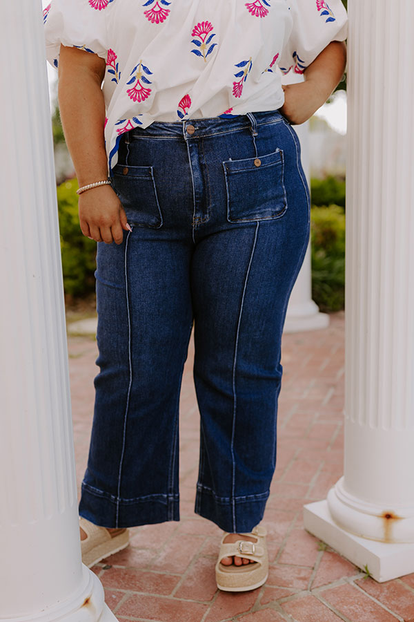 RISEN Monica High Waist Wide Leg Ankle Jean Curves Image 2