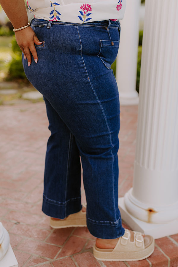RISEN Monica High Waist Wide Leg Ankle Jean Curves Image 3